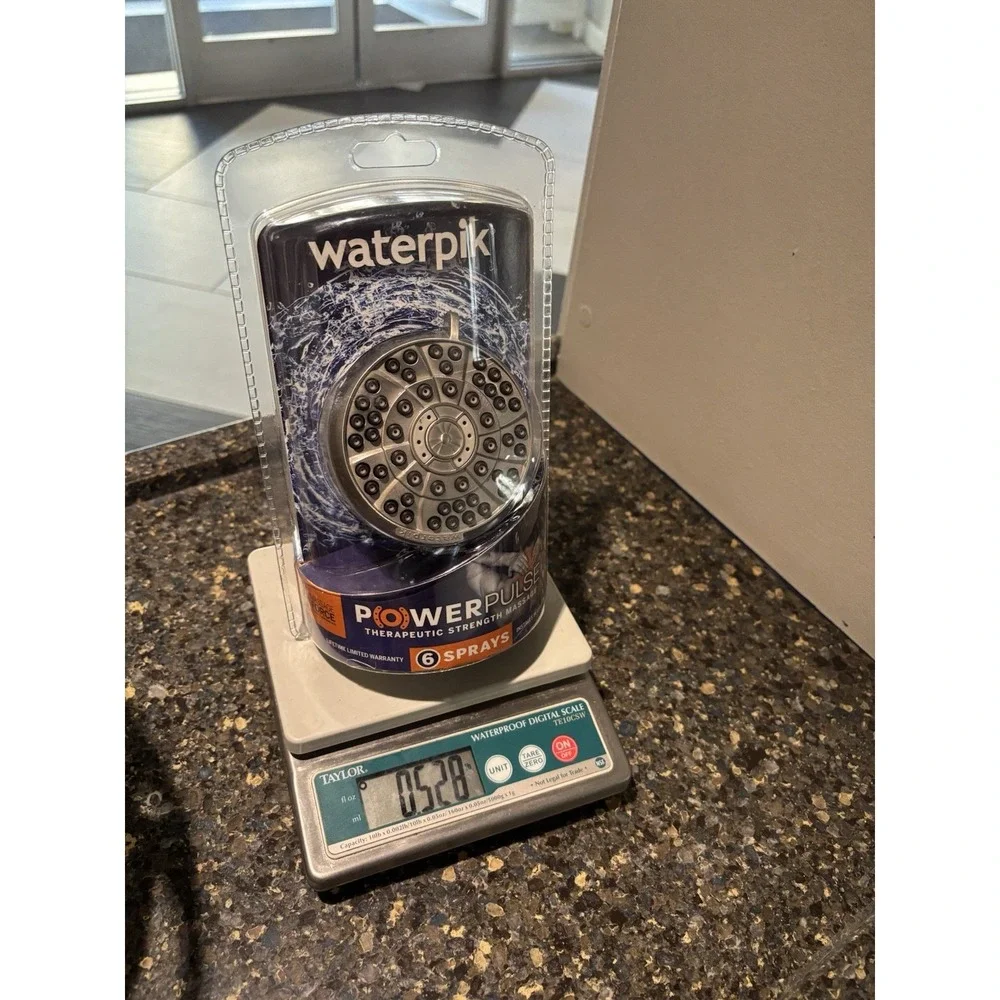 NEW In Box Waterpik PowerPulse XAS-619E 6-Spray Therapeutic Massage Shower Head